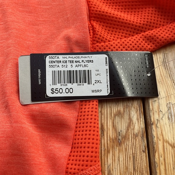 Brand new Adidas, Philadelphia Flyers, NBA Wickway shirt 2XL - Picture 3 of 15